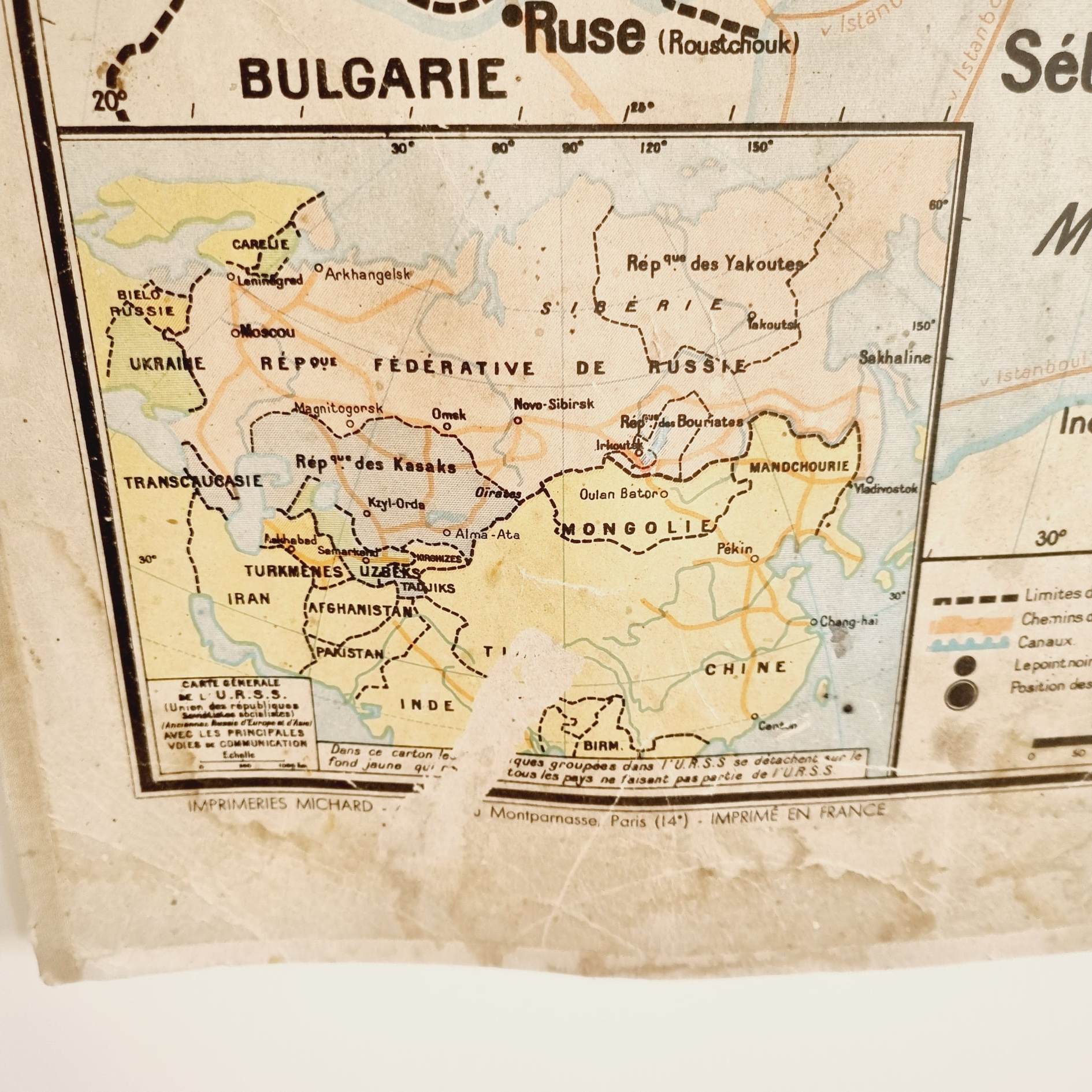 Map Russia USSR and Finland