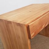 Solid pine desk - Maison Regain, Savoie model, 1960s