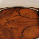 Art Deco tray in solid walnut and ebony