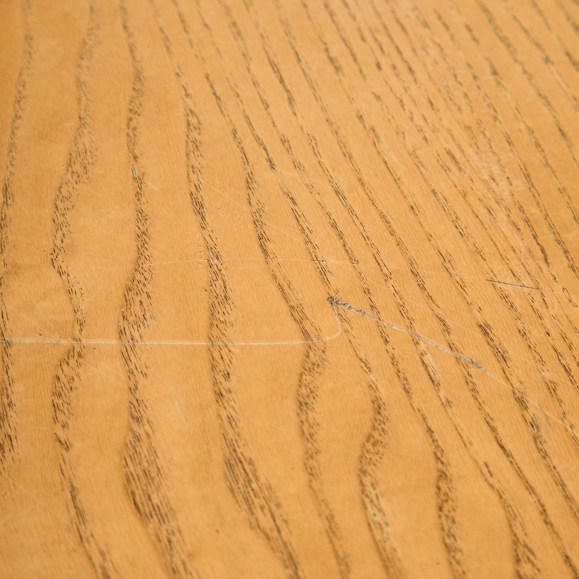 Oak dining table by Lübke