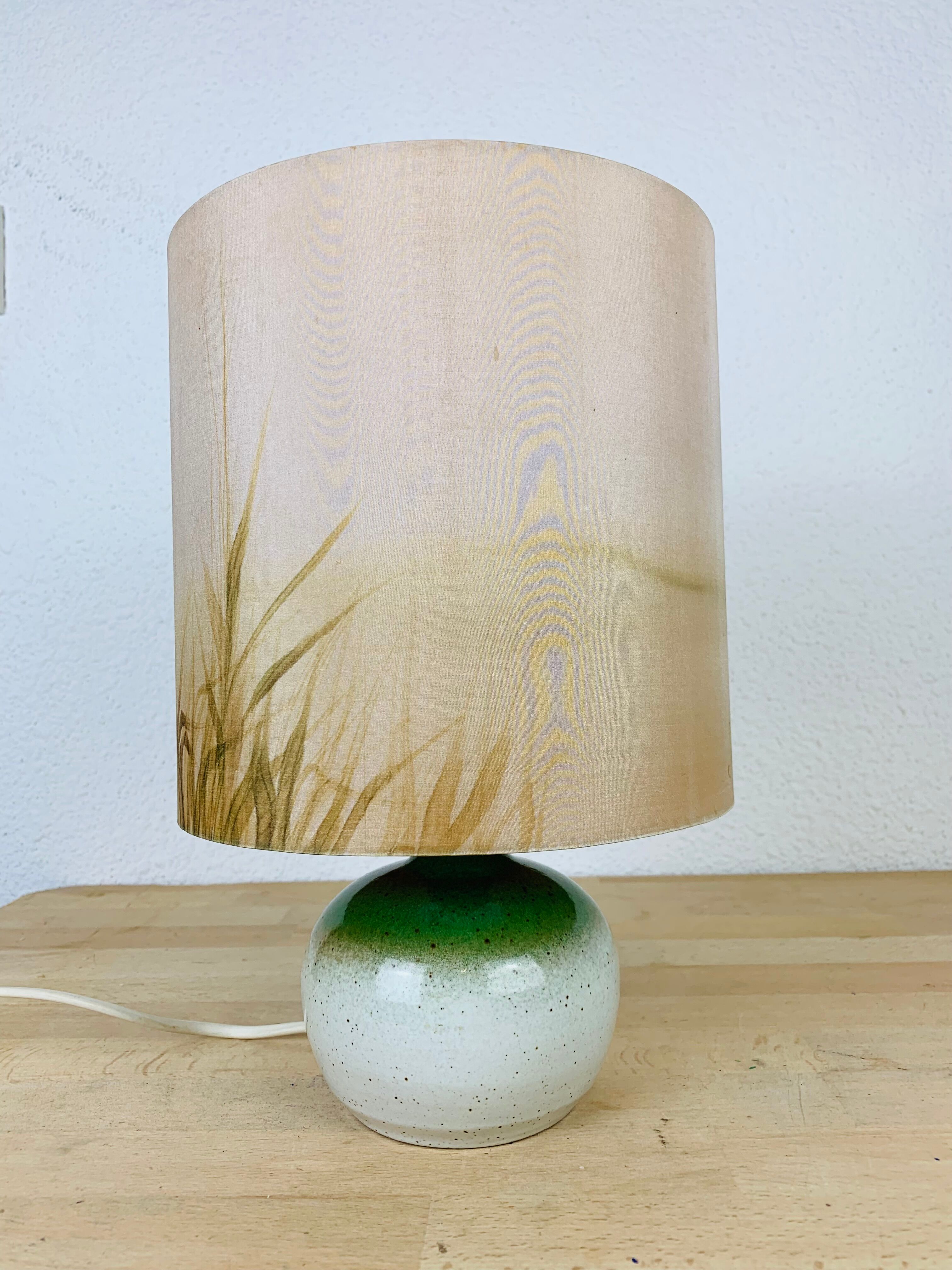 Lampe boule grès de Sylvie et Philippe Duriez