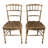 Old pair of theater chairs