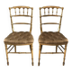 Ancienne paire de chaises de théâtre