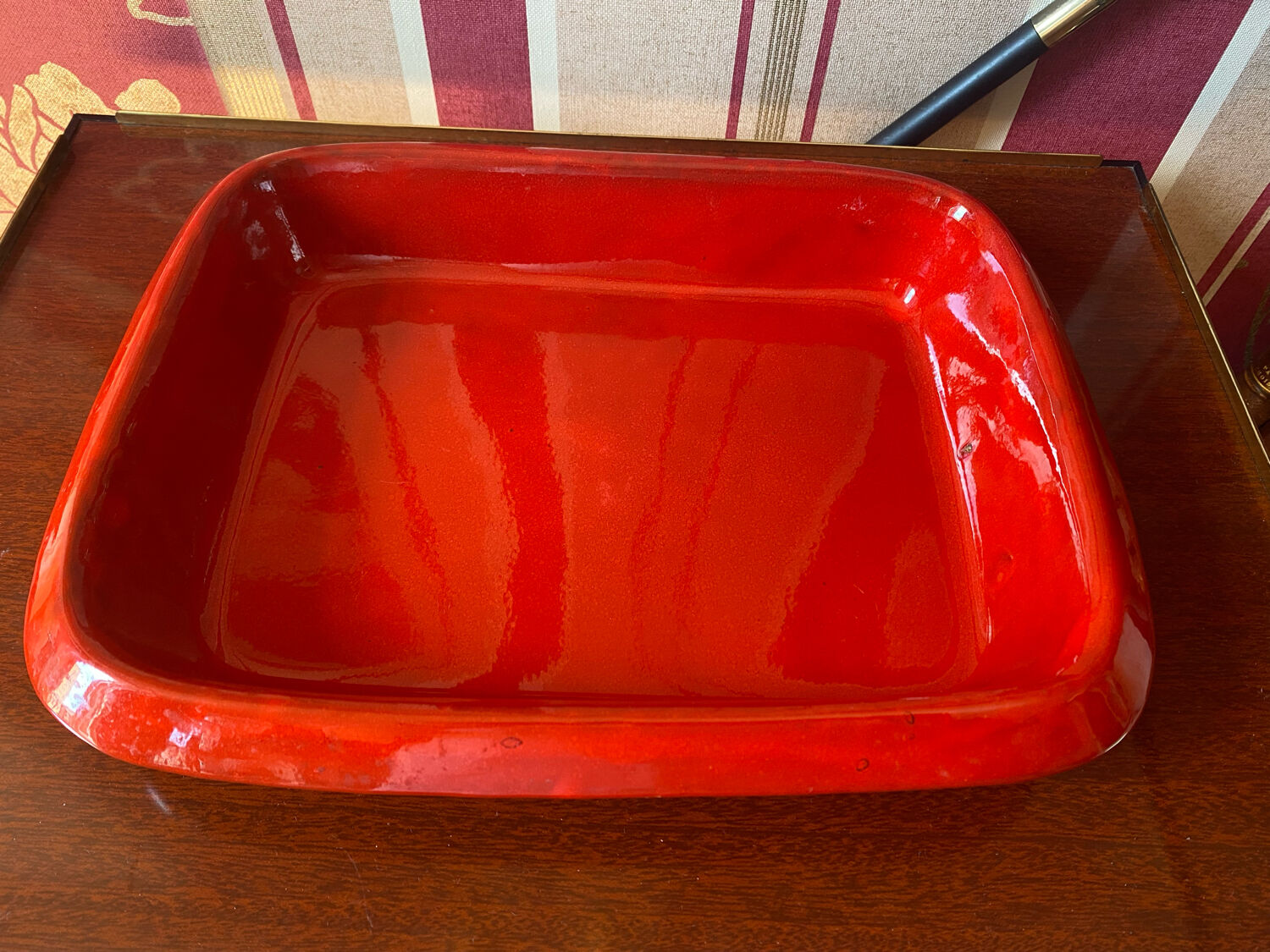 Ceramic "red" robert picault vintage vallauris 50/60