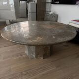 Fossil stone marble coffee table