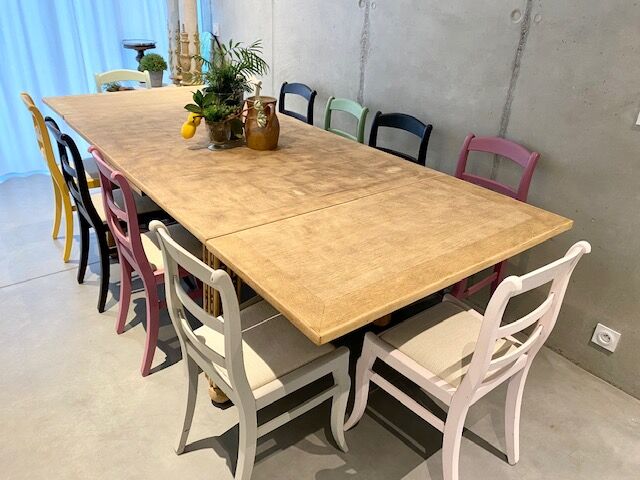 Firm table sanded extensions 260 cm