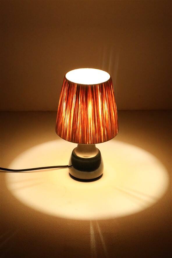 Small Søholm “Blue Series” ceramic table lamp / Mid-century / Danish modern design / 1960s / 1970s