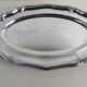 Plat ovale métal argente epns Suede