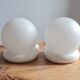 Appliques en opaline et bois