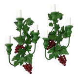 Pair of Grappes wall lights
