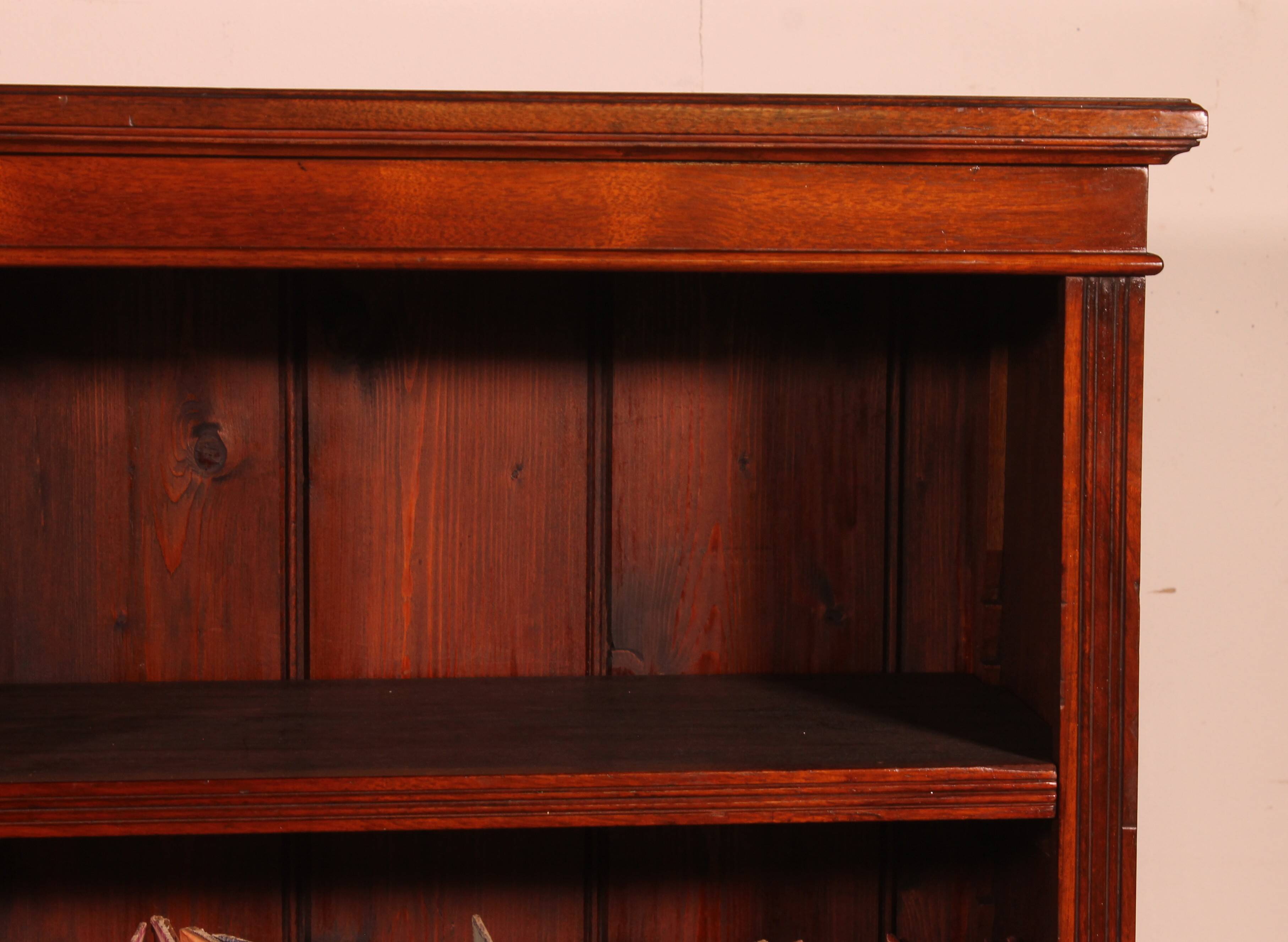 open mahogany library - 19th century