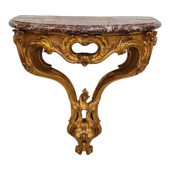 Console française dorée c1870