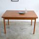Teak table with Italian extensions 125cm