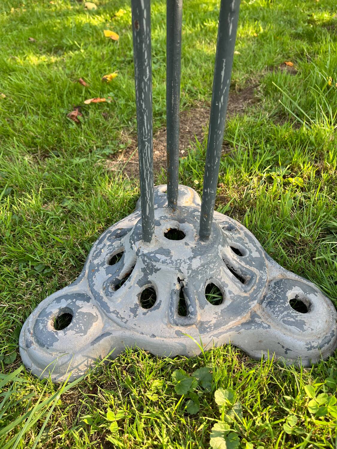 Small cast iron bistro table.