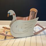 Antique rocking swan