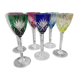 6 verres de couleurs saint Louis