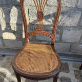 Pair of caned chairs in Louis XVI style