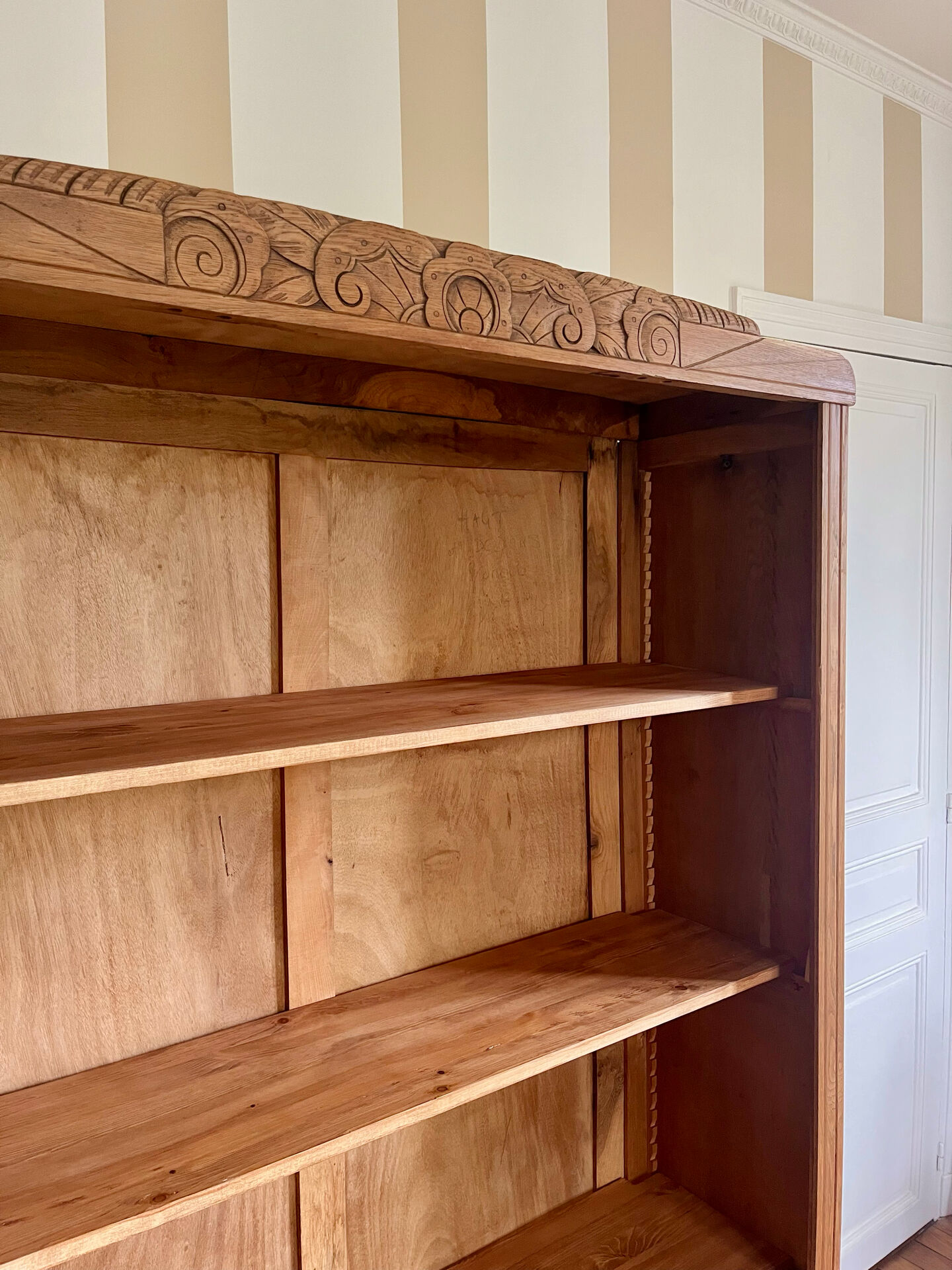 Art Deco library in solid oak