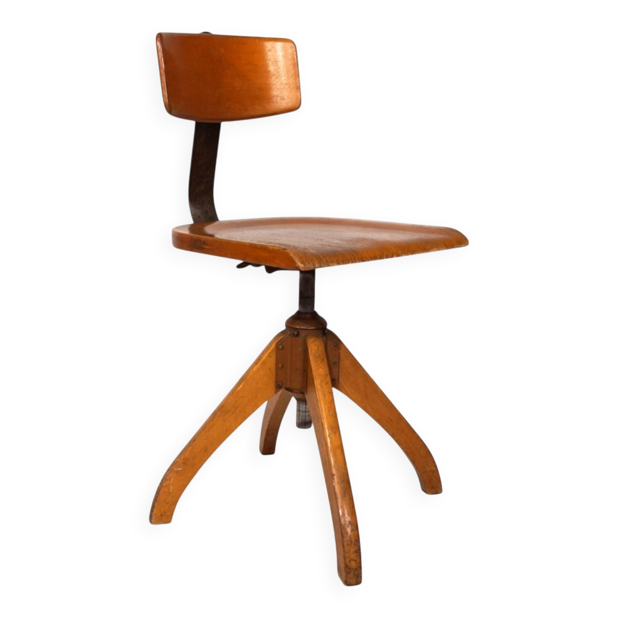 Ama Elastic office chair, Bauhaus style, 1950