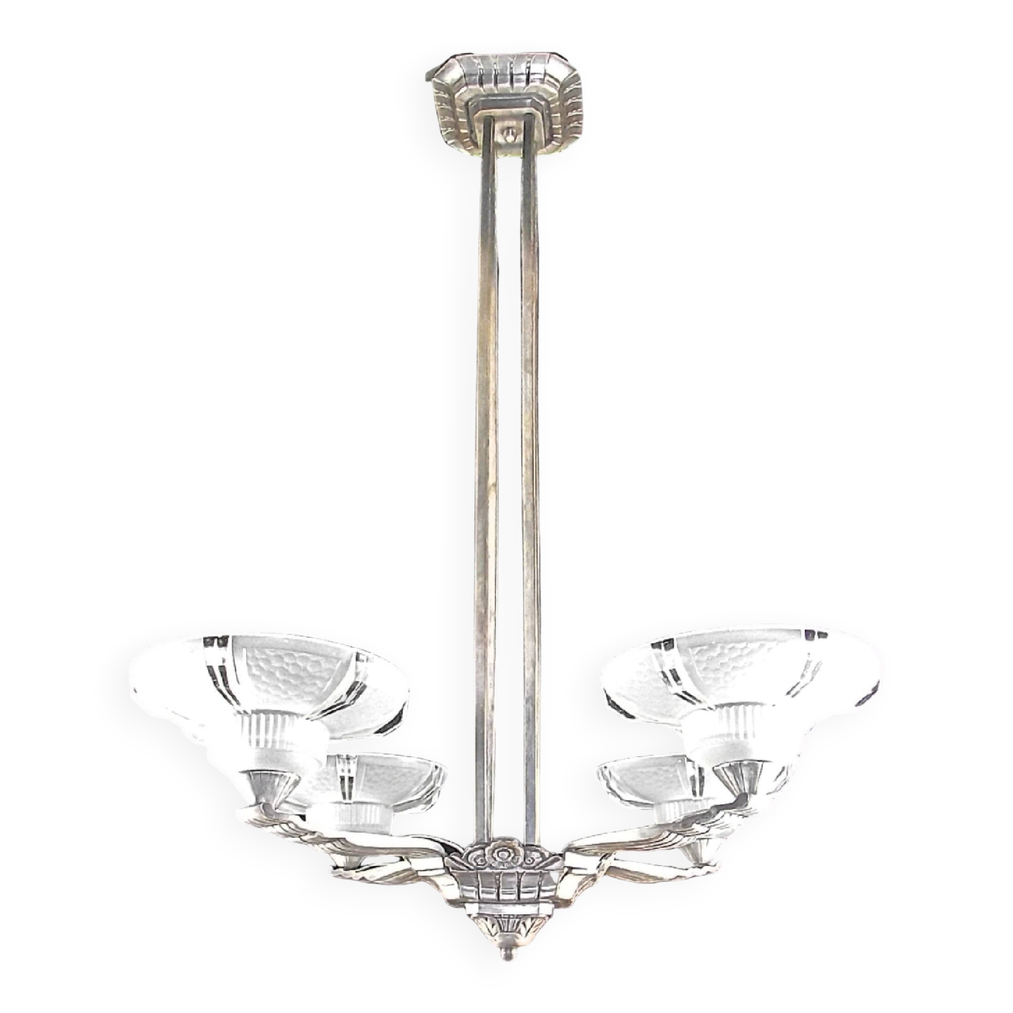 Vintage Art Deco chandelier France 1930s