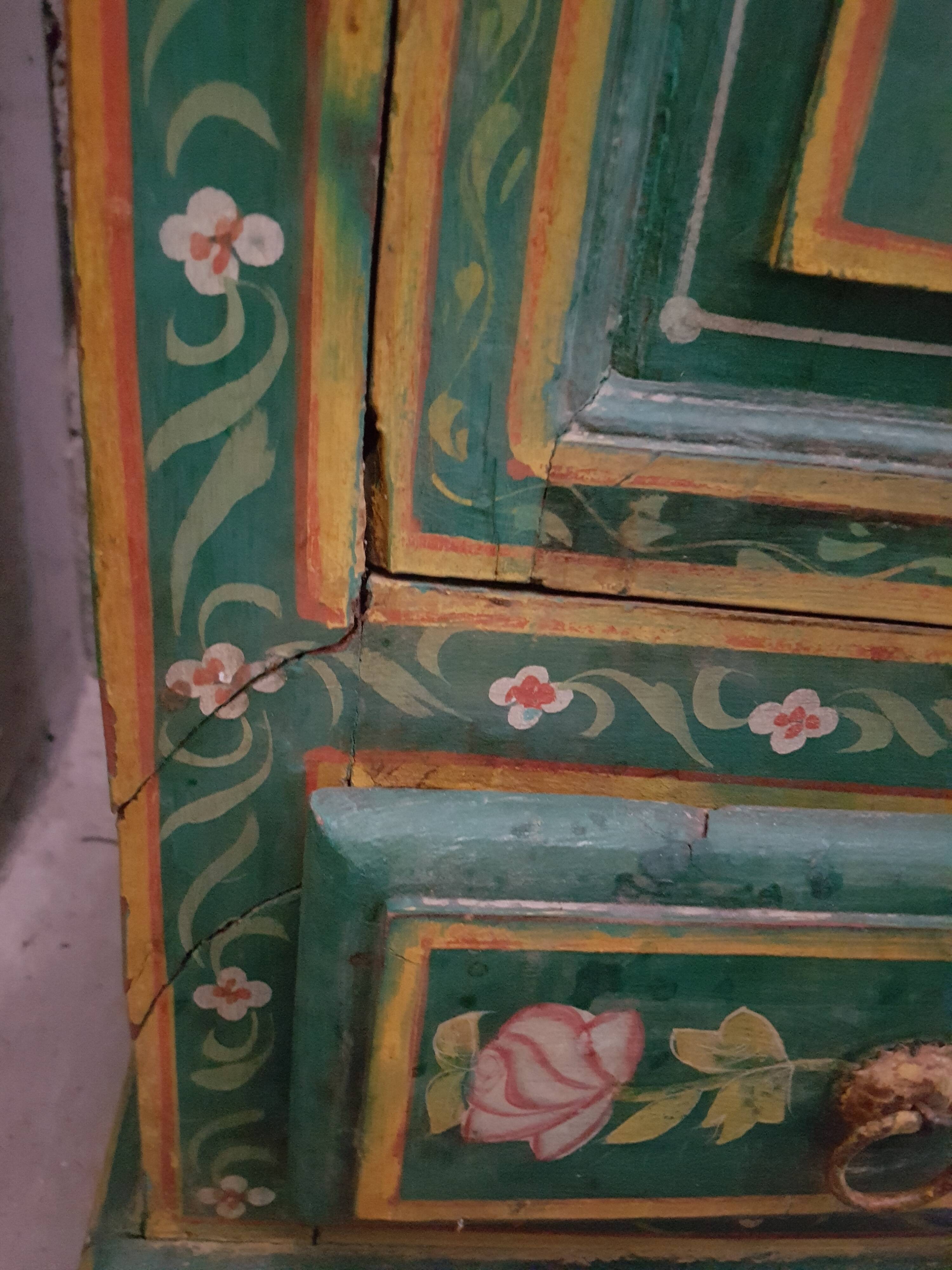 Indian painted cabinet