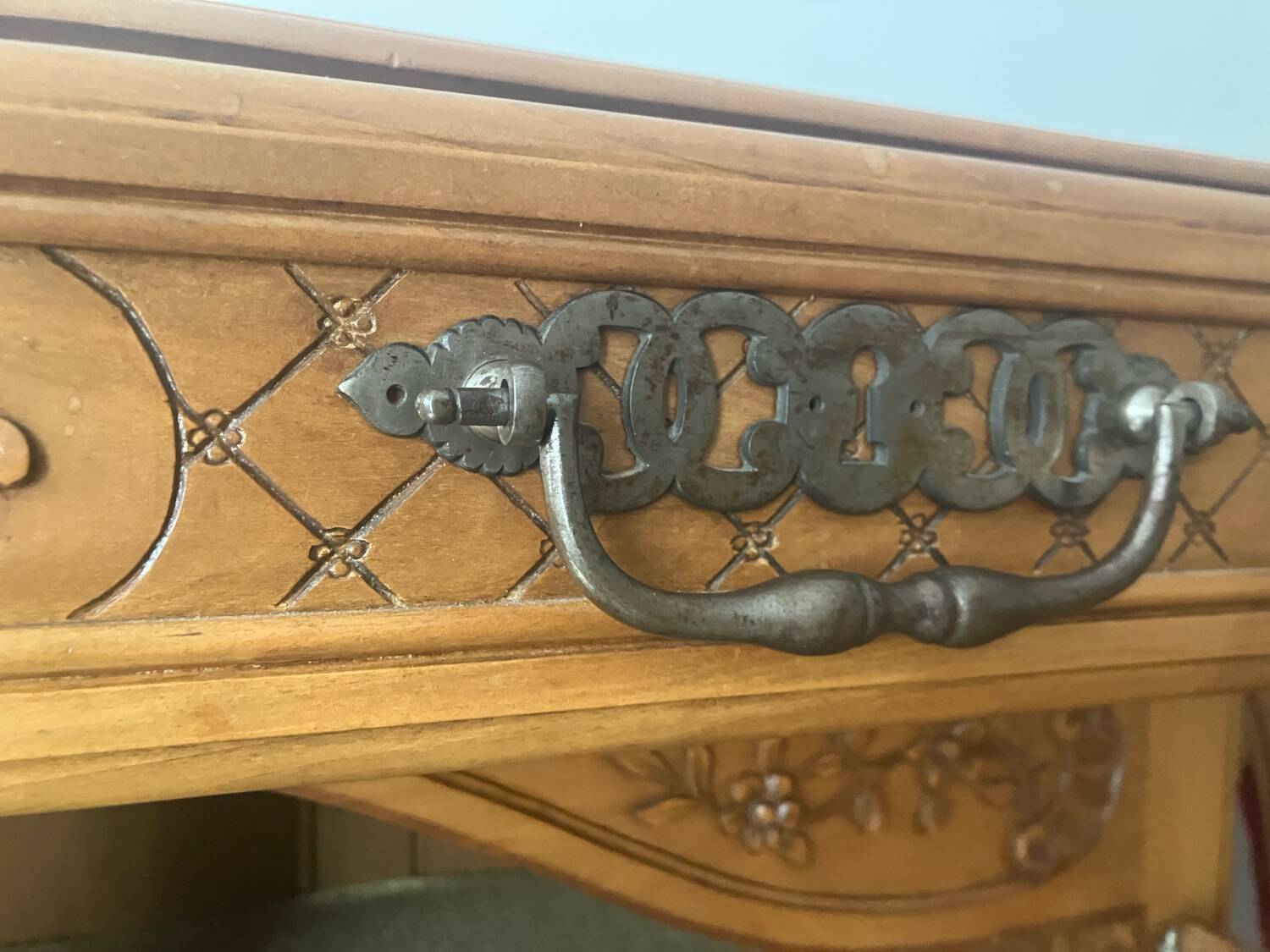 Buffet vintage en merisier massif