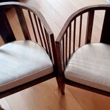 Pair of art deco armchairs