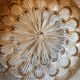 Vintage ceiling light in gold iridescent glass