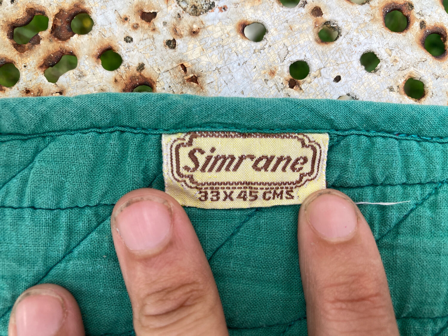 6 Simrane Indian floral fabric placemats