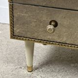 Vintage Italian mirror glass chest of drawers 1960