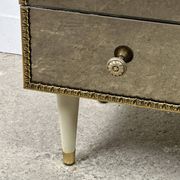 Commode italienne en verre miroir vintage 1960