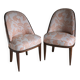 2 Art Deco mahogany curved back chairs | France | 1920s