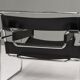 Wassily chair by Marcel Breuer in black leather 1970