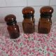 Amber glass jars
