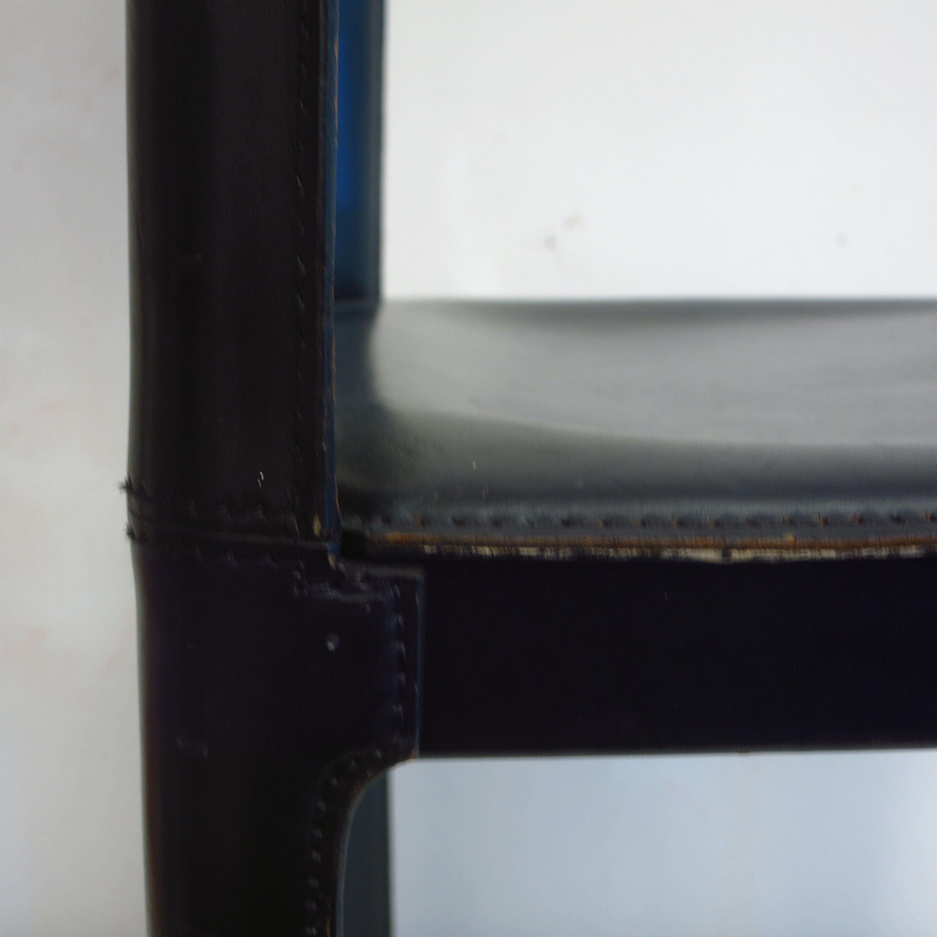 Matteo Grassi leather chair from the 80s