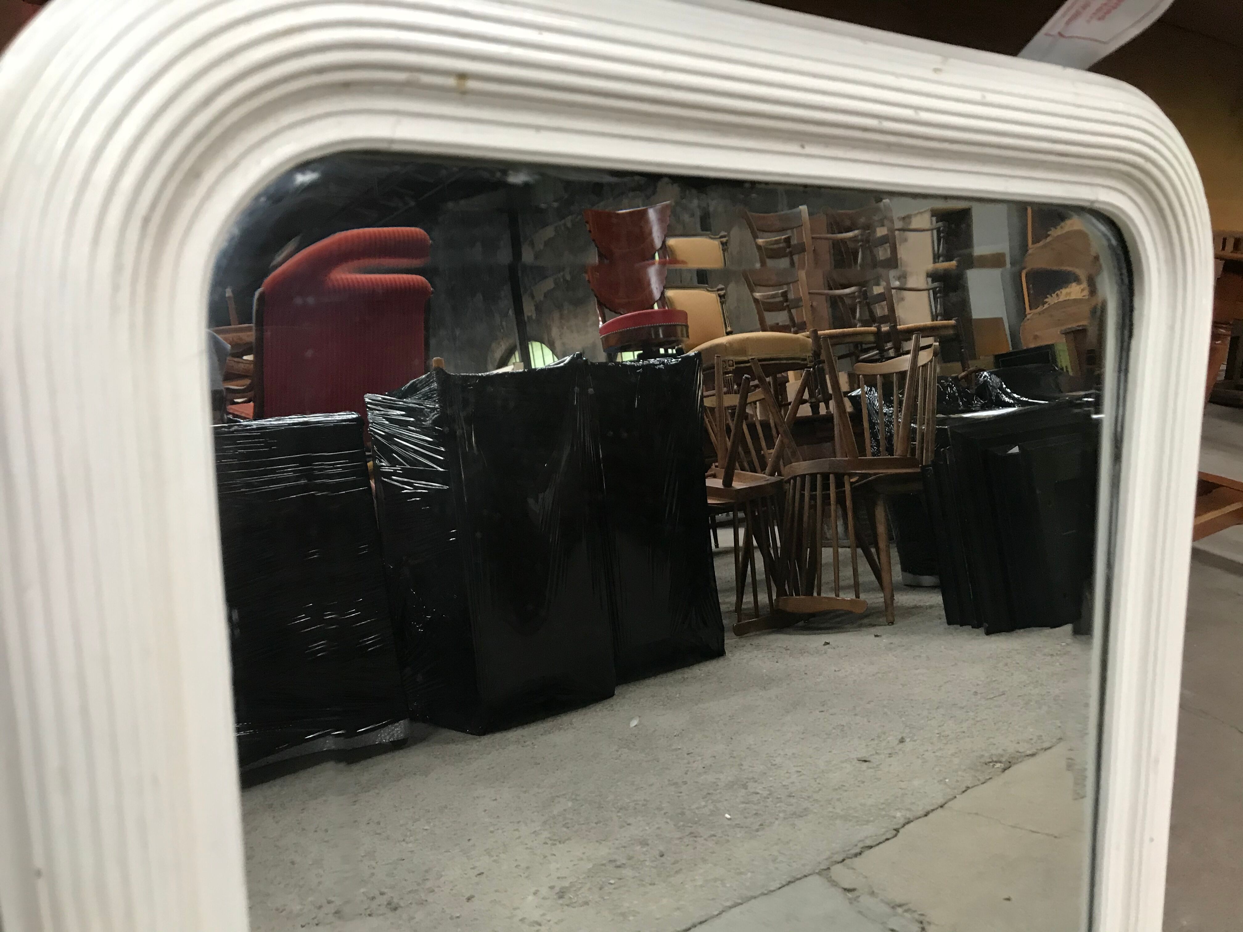 Mirror Louis Philippe white, 19th