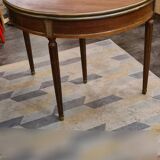 Half-moon table, convertible round game table