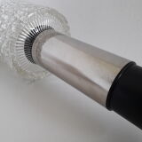 Chrome and glass ceiling light