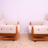 Fauteuils vintage de style scandinave, 1970'