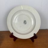 Set of 2 opaque Sarreguemines soup plates, 1875-1900