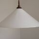 Vintage French Rise & Fall Counterbalance Ceiling Light Opaline Glass Shade