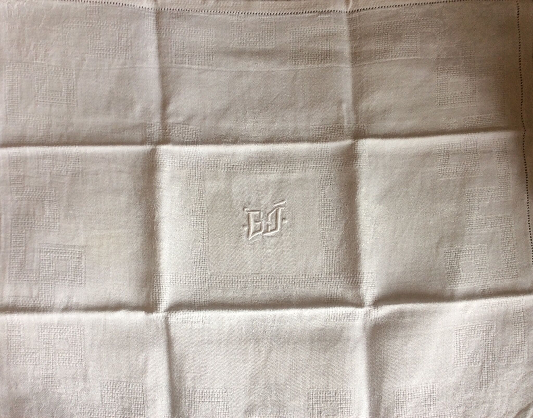 Lot of 6 old GJ monogrammed towels