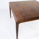 Coffee table in rosewood designed by Johannes Andersen and manufactured by Silkeborg Furniture