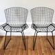 Pair of vintage Bertoia Wire chairs