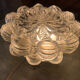 Ceiling light fixture in glass by Helena Tynell circa 1960.