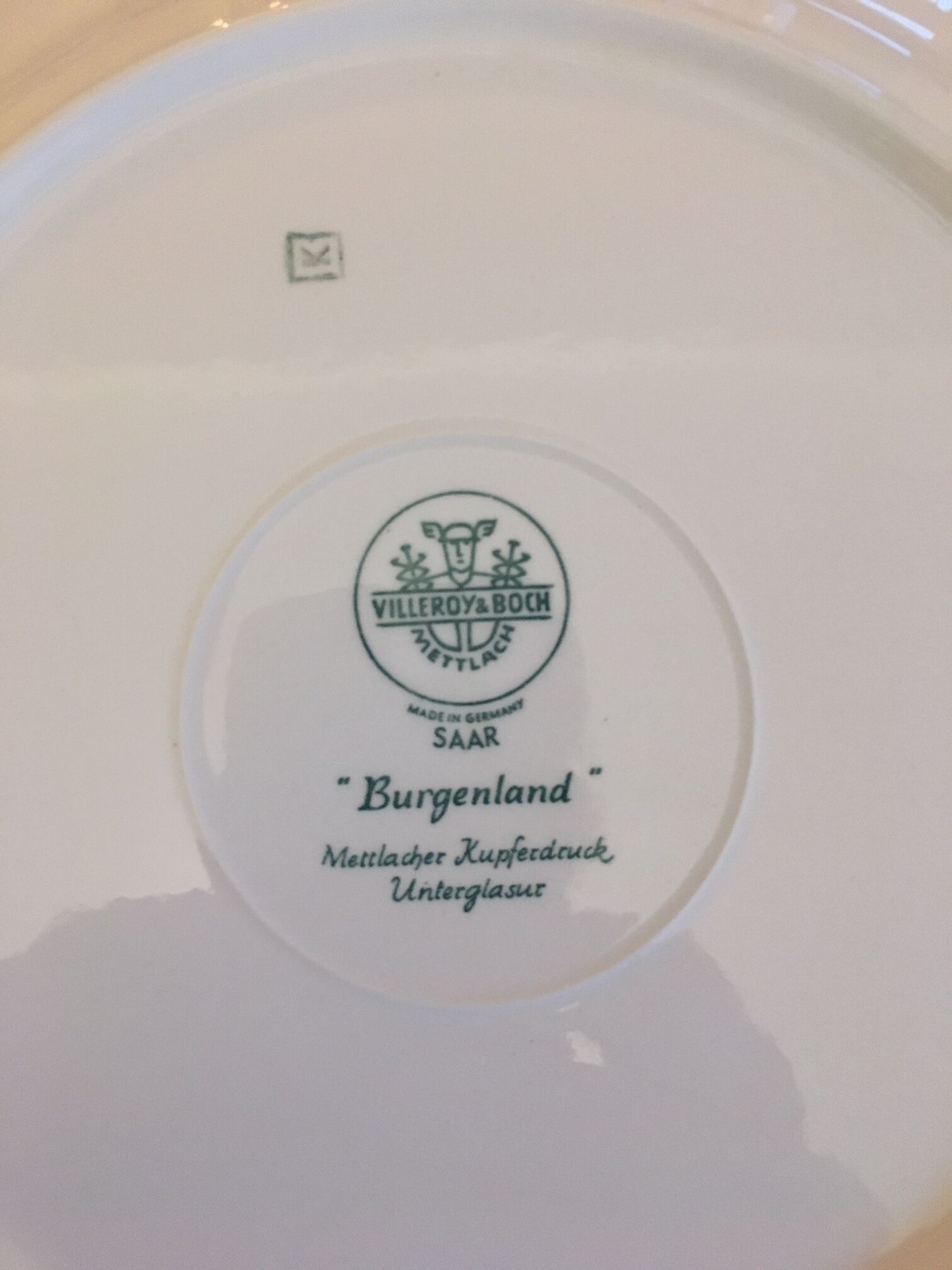 6 plates Villeroy and Boch model Burgenland