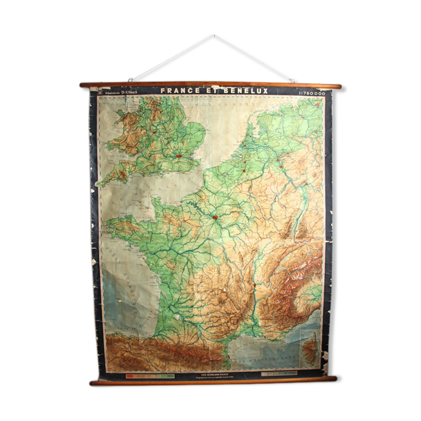 Geography map "France and Benelux"