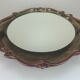 70's Mirror Wall Mirror Ceramic Pan Illuminated Space Age Design