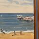 Original Swedish Oil on Canvas – "Day at the Beach" by Mona Starfelt – Signed – Dated 1989 – Framed