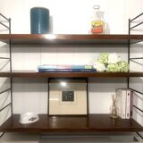 Wooden and metal String shelf